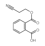 1,2-Benzenedicarboxylicacid, 1-(2-cyanoethyl) ester结构式