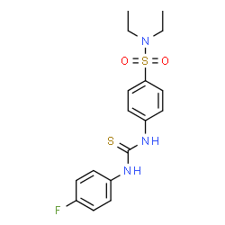 N,N-diethyl-4-{[(4-fluorophenyl)carbamothioyl]amino}benzenesulfonamide Structure