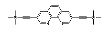 trimethyl-[2-[8-(2-trimethylsilylethynyl)-1,10-phenanthrolin-3-yl]ethynyl]silane结构式