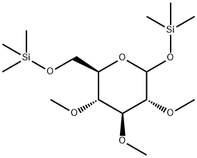 2-O,3-O,4-O-Trimethyl-1-O,6-O-bis(trimethylsilyl)-D-glucopyranose picture