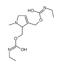 [3-(ethylcarbamoyloxymethyl)-1-methyl-2,5-dihydropyrrol-2-yl]methyl N-ethylcarbamate结构式