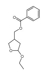 (5-ethoxytetrahydrofuran-3-yl)methyl benzoate Structure