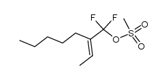 (E)-1,1-difluoro-2-ethylidenehept-1-yl methanesulfonate Structure