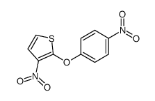 3-nitro-2-(4-nitrophenoxy)thiophene Structure