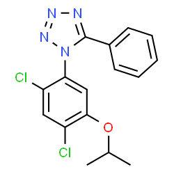 1-(2,4-DICHLORO-5-ISOPROPOXYPHENYL)-5-PHENYL-1H-1,2,3,4-TETRAAZOLE Structure