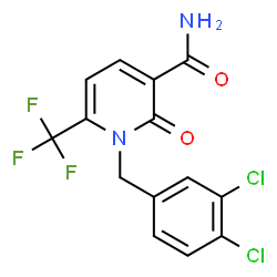 1-(3,4-Dichlorobenzyl)-2-oxo-6-(trifluoromethyl)-1,2-dihydro-3-pyridinecarboxamide Structure