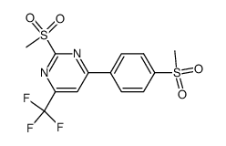 2-(methylsulfonyl)-4-[4-(methylsulfonyl)-phenyl]-6-(trifluoromethyl)pyrimidine结构式