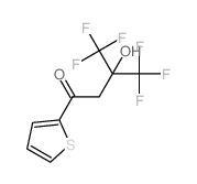 4,4,4-Trifluoro-3-hydroxy-1-(2-thienyl)-3-(trifluoromethyl)-1-butanone结构式