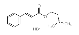 2-dimethylaminoethyl (E)-3-phenylprop-2-enoate structure