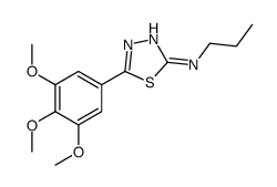 N-propyl-5-(3,4,5-trimethoxyphenyl)-1,3,4-thiadiazol-2-amine结构式