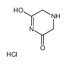 PIPERAZINE-2,6-DIONE HYDROCHLORIDE structure