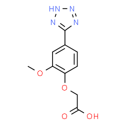 [2-Methoxy-4-(2H-tetrazol-5-yl)phenoxy]acetic acid Structure