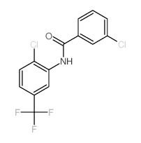 3-chloro-N-[2-chloro-5-(trifluoromethyl)phenyl]benzamide structure