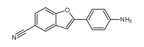 2-(4-amino-phenyl)-benzofuran-5-carbonitrile结构式