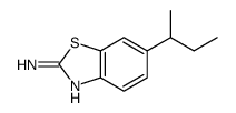 6-(1-甲基丙基)-2-苯并噻唑胺结构式