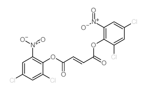 bis(2,4-dichloro-6-nitro-phenyl) (E)-but-2-enedioate Structure