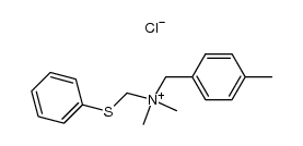 N,N-dimethyl-N-(4-methylbenzyl)-1-(phenylthio)methanaminium chloride Structure
