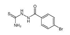 1-(p-Bromobenzoyl)-3-thiosemicarbazide Structure