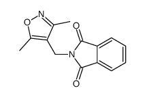 2-[(3,5-dimethyl-1,2-oxazol-4-yl)methyl]isoindole-1,3-dione结构式