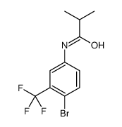 N-[4-bromo-3-(trifluoromethyl)phenyl]-2-methylpropanamide Structure