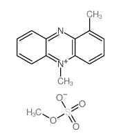 Phenazinium, 1,5-dimethyl-, methyl sulfate Structure