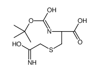 (2R)-3-(2-amino-2-oxoethyl)sulfanyl-2-[(2-methylpropan-2-yl)oxycarbonylamino]propanoic acid Structure