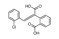 2-[(E)-1-carboxy-2-(2-chlorophenyl)ethenyl]benzoic acid Structure