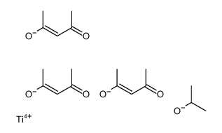 tris(pentane-2,4-dionato-O,O')(propan-2-olato)titanium structure