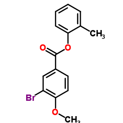 2-Methylphenyl 3-bromo-4-methoxybenzoate结构式