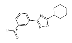 5-Cyclohexyl-3-(3-nitrophenyl)-1,2,4-oxadiazole structure