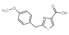 2-(4-Methoxybenzyl)-1,3-thiazole-4-carboxylic acid Structure