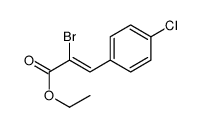 ethyl 2-bromo-3-(4-chlorophenyl)prop-2-enoate Structure