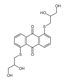 1,5-bis(2,3-dihydroxypropylsulfanyl)anthracene-9,10-dione Structure