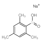 Benzenesulfinic acid,2,4,6-trimethyl-, sodium salt (1:1) Structure