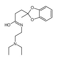 N-(2-Diethylaminoethyl)-2-methyl-1,3-benzodioxole-2-propionamide结构式