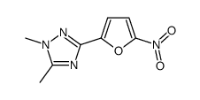 1,5-DIMETHYL-3-(5-NITROFURAN-2-YL)-1H-1,2,4-TRIAZOLE Structure