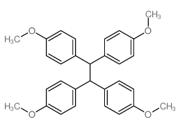 Benzene,1,1',1'',1'''-(1,2-ethanediylidene)tetrakis[4-methoxy- (9CI) structure