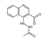 4-(Acetylhydrazino)-3-nitrochinolin Structure