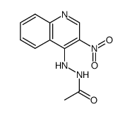 4-(Acetylhydrazino)-3-nitrochinolin结构式