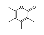 3,4,5,6-tetramethylpyran-2-one Structure