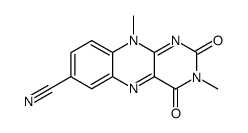 3,10-dimethyl-7-cyanoisoalloxazine结构式