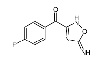 (5-amino-1,2,4-oxadiazol-3-yl)-(4-fluorophenyl)methanone结构式