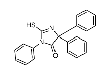 3,5,5-triphenyl-2-sulfanylideneimidazolidin-4-one结构式
