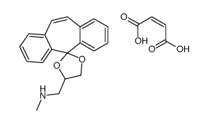 (Z)-but-2-enedioic acid,N-methyl-1-spiro[1,3-dioxolane-2,11'-dibenzo[1,2-a:1',2'-e][7]annulene]-4-ylmethanamine Structure