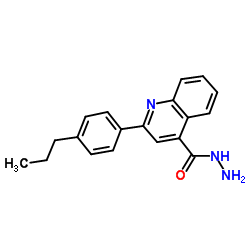 2-(4-Propylphenyl)-4-quinolinecarbohydrazide Structure