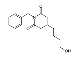 1-benzyl-4-(4-hydroxybutyl)piperidine-2,6-dione结构式