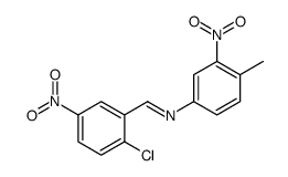 1-(2-chloro-5-nitrophenyl)-N-(4-methyl-3-nitrophenyl)methanimine Structure