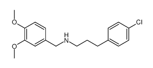 3-(4-chlorophenyl)-N-(3,4-dimethoxybenzyl)propan-1-amine结构式