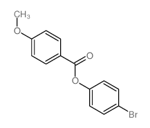 (4-bromophenyl) 4-methoxybenzoate结构式