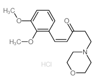 1-Penten-3-one,1-(2,3-dimethoxyphenyl)-5-(4-morpholinyl)-, hydrochloride (1:1) Structure